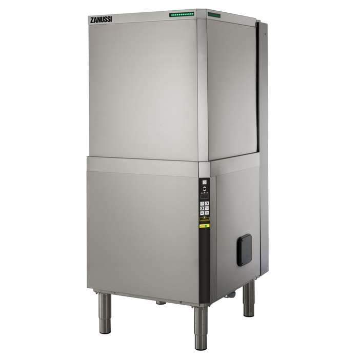 ZANUSSI OTOMATİK GİYOTİN TİP BULAŞIK YIKAMA MAKİNESİ 1.440 TABAK/SAAT OTOMATİK KİREÇ ÇÖZME CİHAZLI resmi
