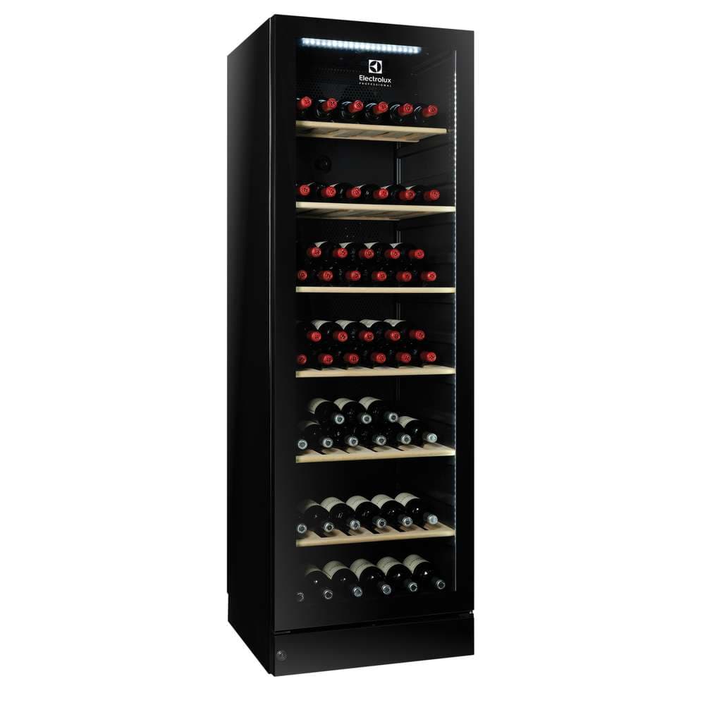 ELECTROLUX PROFESSIONAL WINE LINE 1 CAM KAPILI SİYAH ŞARAP DOLABI - BÜYÜK resmi